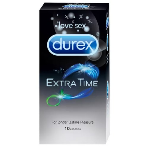 Buy Durex Extra Time - 10 Condoms Online at Rs.180 in India | Durex Condom Reviews | shycart