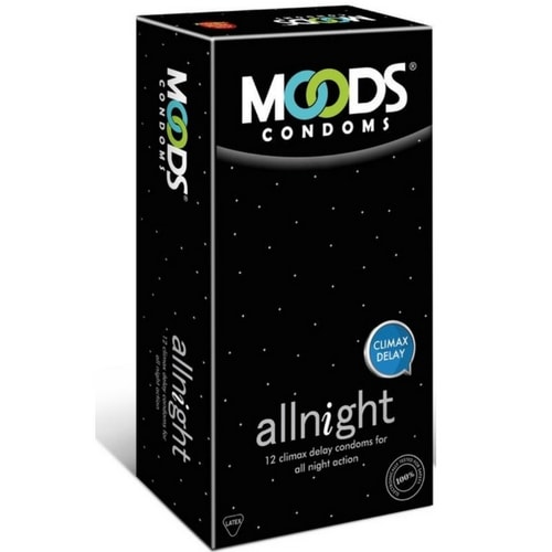 Moods All Night Climax Delay Condoms - 12s (Pack of 4)