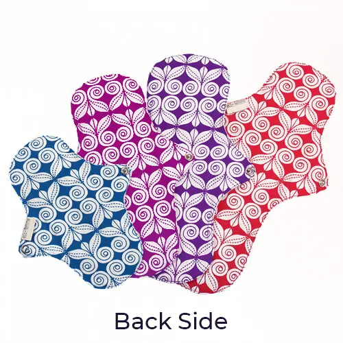 Eco-Femme Organic Reusable Pads Starter Kit - 4 Cotton Pads