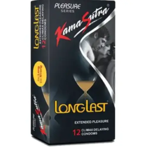 KamaSutra Longlast - Climax Delay - Extended Pleasure Condoms 12's - Single pack