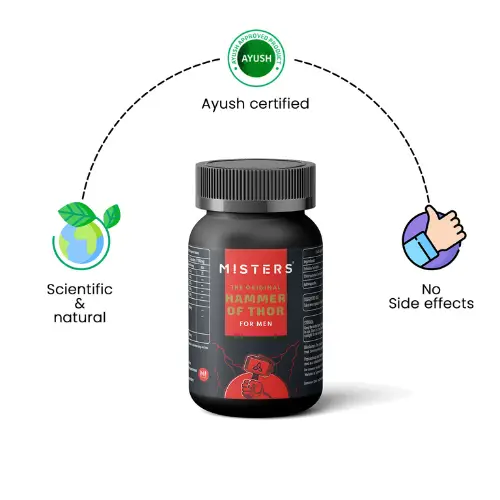 Misters Hammar of Thor Capsules with Ashwagandha For Men 60 capsules