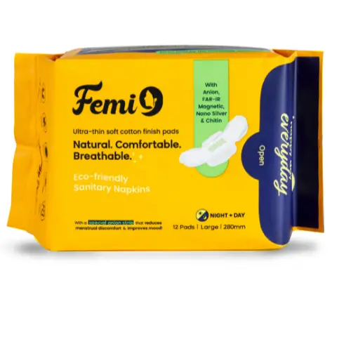 FEMI9 Anion pads Sanitary Napkin 280MM - 12 pads