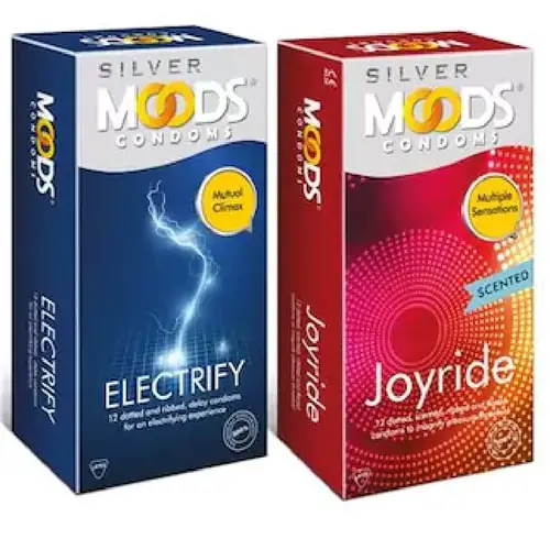 Moods silver electrify & joyride combo condoms