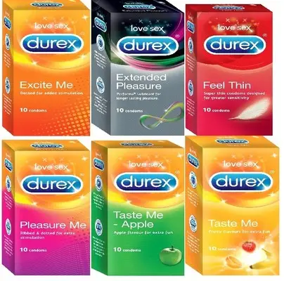 Different types of condoms
