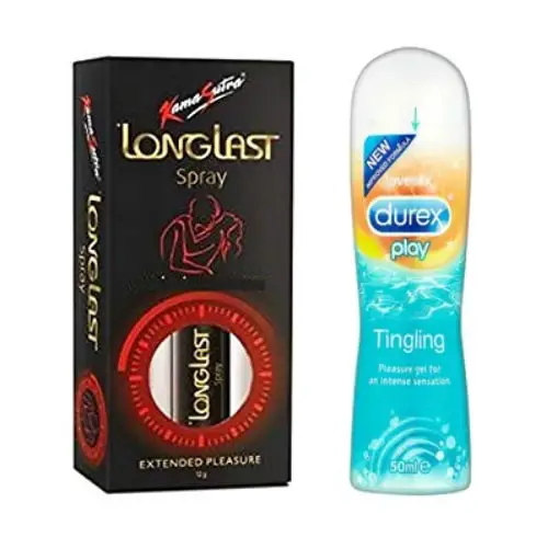 Durex play tingling and kamasutra longlast spray combo