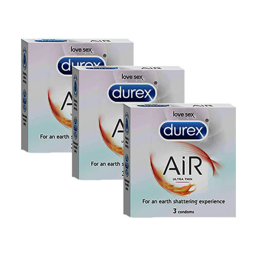 Durex Air Ultrathin Condom Pack of 3 Condoms x 3