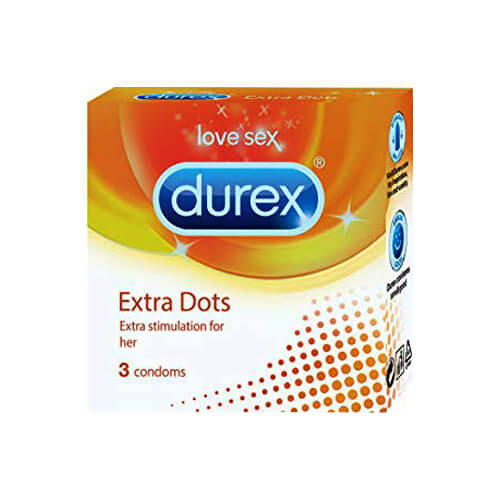 Durex Extra Dots Condoms 3s Pack