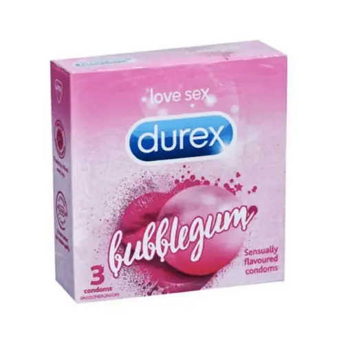 Durex Bubblegum Flavoured Condoms 3s