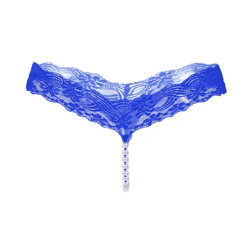 Buy Royal blue panty with white pearl design online