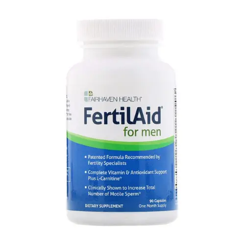 Fertilaid for Men - Male Fertility Supplements 90 capsules - Made in USA