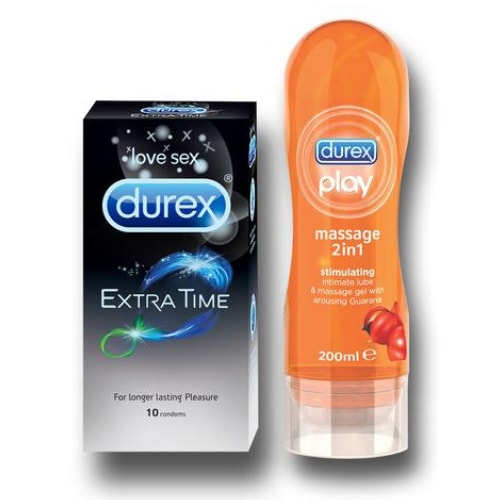 Durex Extra Time and Stimulating 200ml Combo Pack