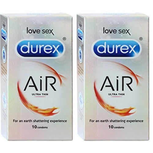 Durex Air Ultra Thin Condoms Combo Pack of 2 - 20 Condoms