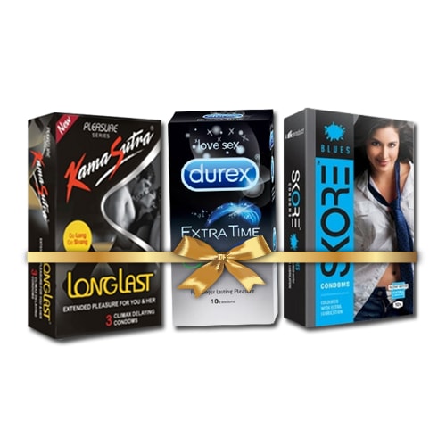 Long Lasting Condoms Combo Pack of 3 -  32 Condoms