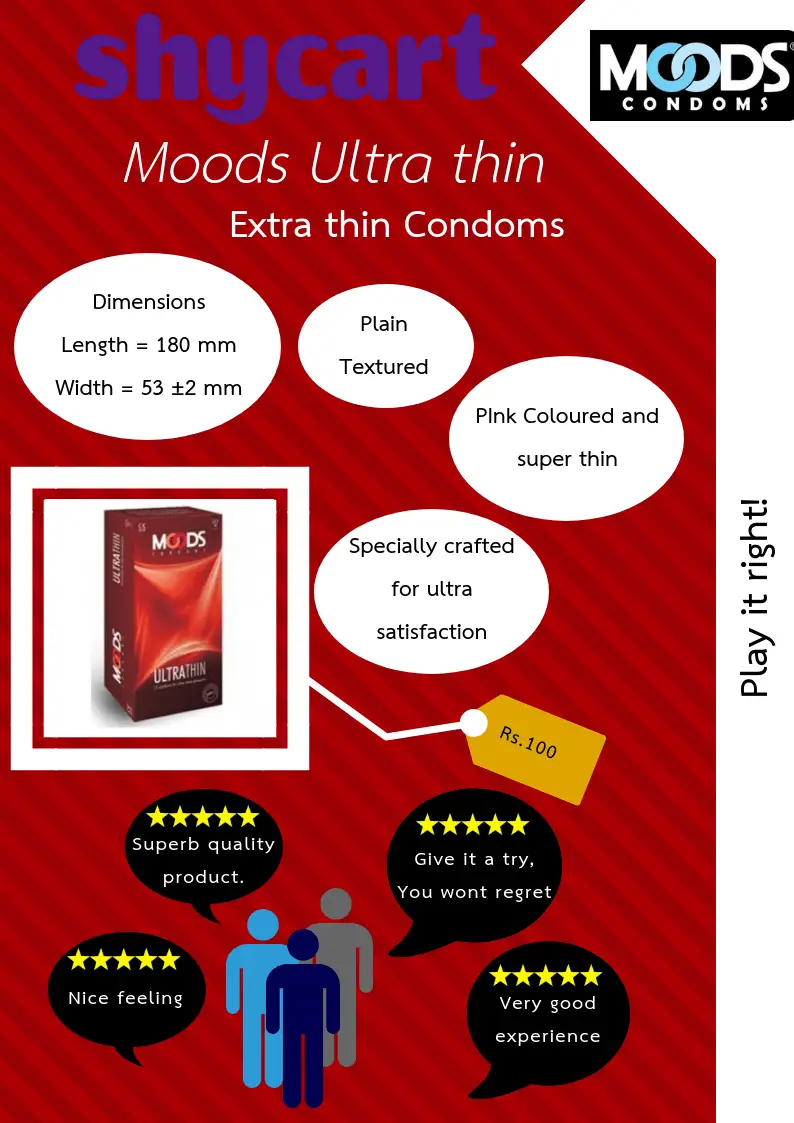 Moods ultra thin condoms in Inida