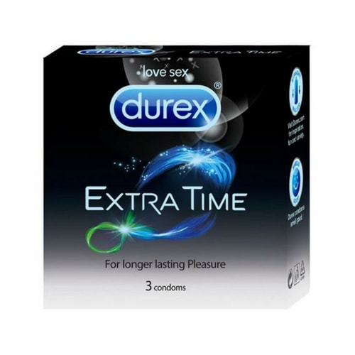 Durex Extra Time Condoms Pack of 3 Condoms