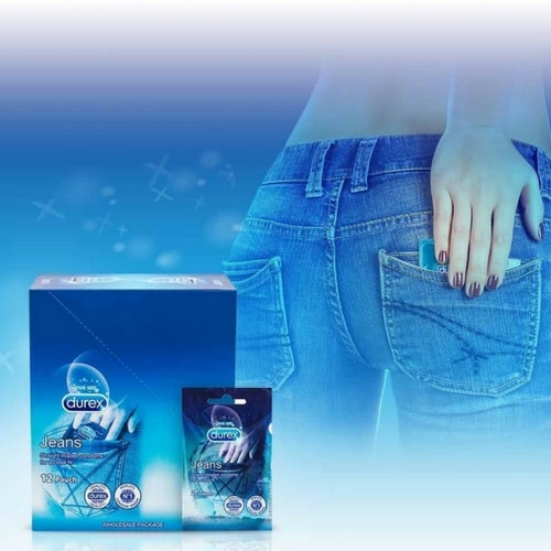 Durex Jeans - Super Fit Condoms - Straight Walled Close Fit Condoms - 6 Packs - 12 Condoms