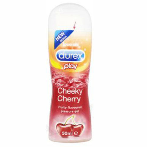 Durex play cheeky cherry intimate lubricant - 50ml Fruity flavoured pleasure gel