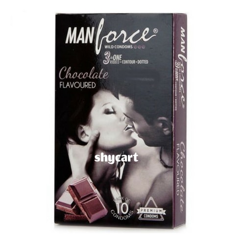 Manforce chocolate flavoured condoms 10