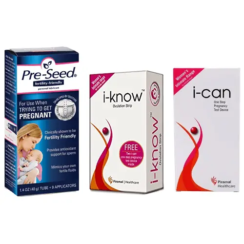 Pre-seed fertility friendly lubricant + i-can + i-know