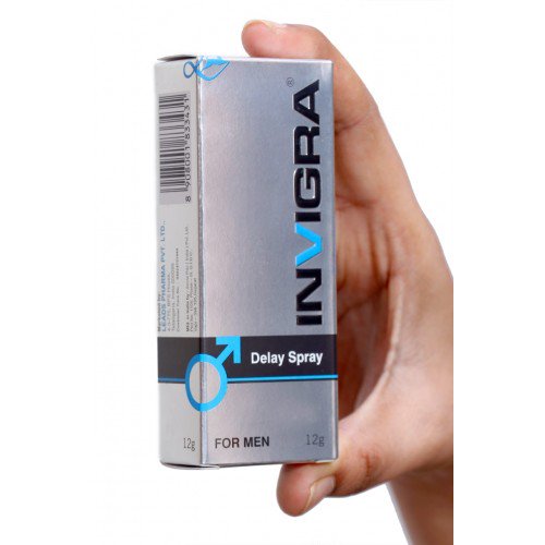 Invigra Delay Spray - 12g - Long lasting - 5 to 10 minutes prolonged pleasure
