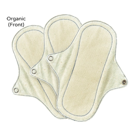 Eco-Femme Organic Reusable Panty liners with PUL pack of 3