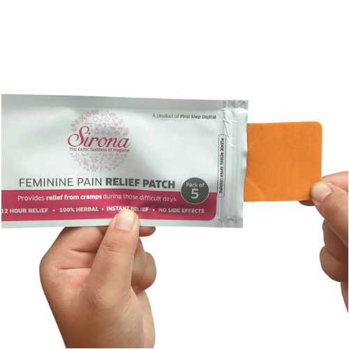 SIRONA Feminine Pain Relief Patches - 5 Pcs - 100% Herbal