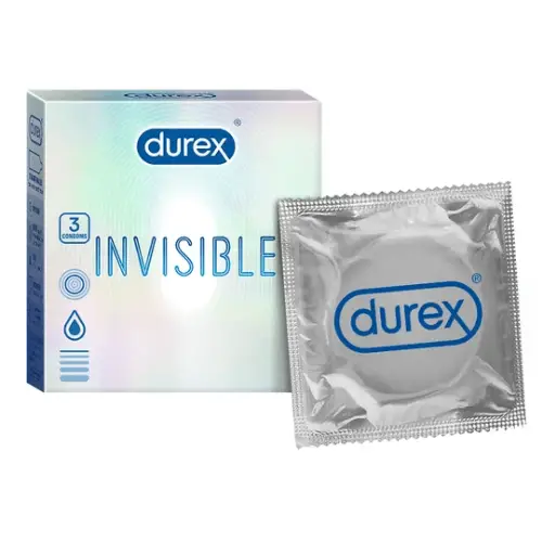 Durex Invisible Super Ultra Thin Condoms 3s