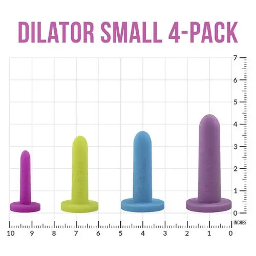 Intimate Rose Small Vaginal Silicone Dilators Set - Pack of 4 Different Sizes