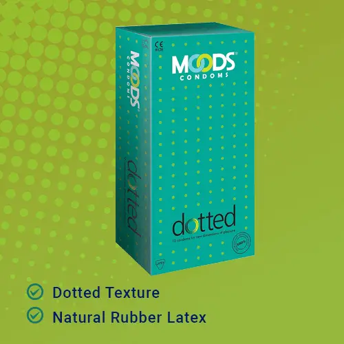 Moods dotted condoms (12s) - For all round pleasure