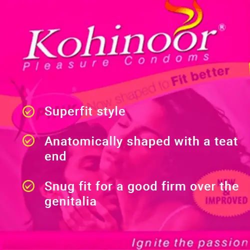 Kohinoor pink condom 10s x 3