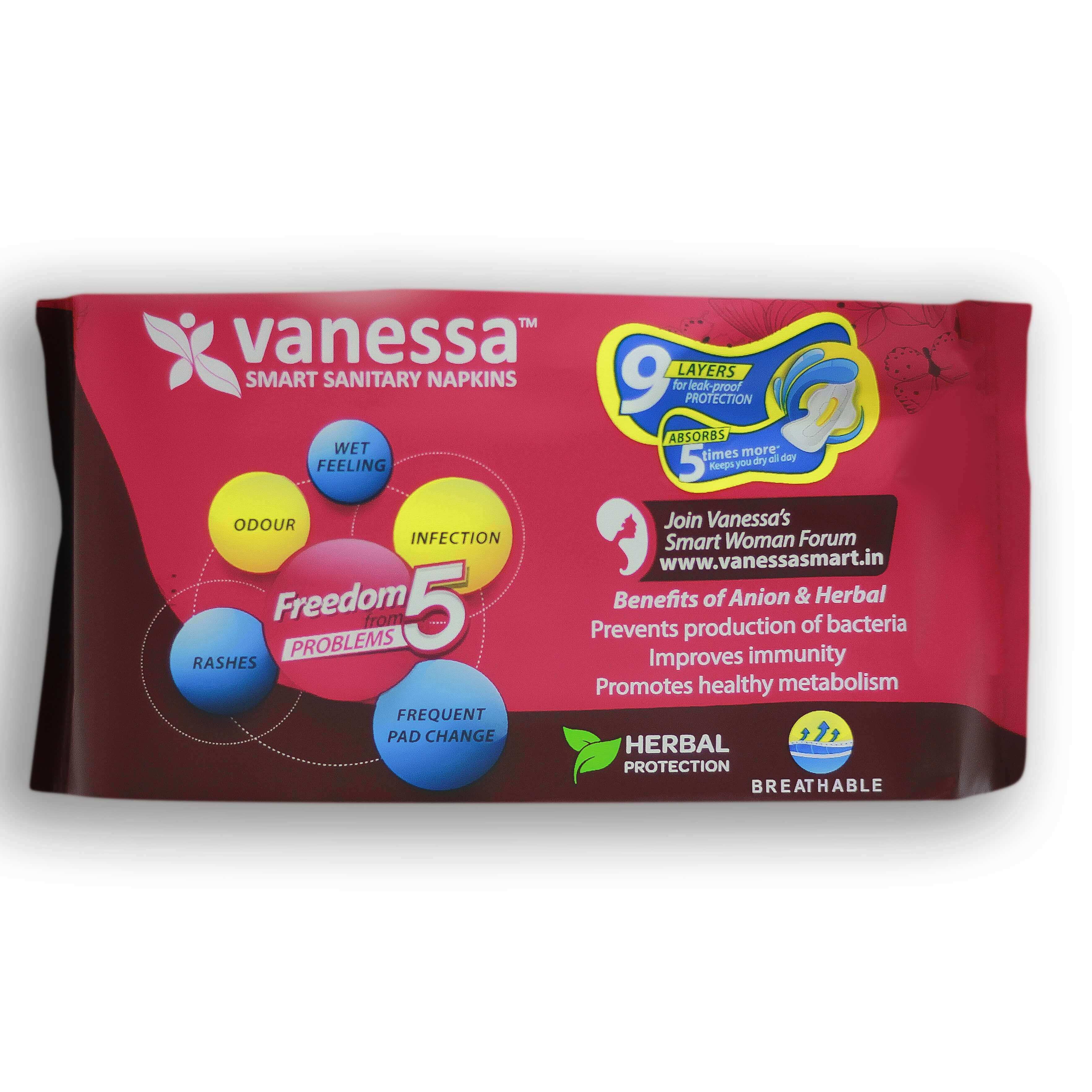 Vanessa sanitary napkins ultralong size-xxl(338mm) -7