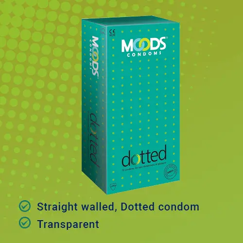 Moods dotted condoms (12s) - For all round pleasure